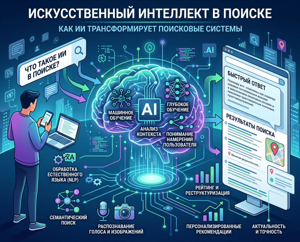 Искусственный интеллект в поиске - Google и Яндекс 2025 Искусственный интеллект в поиске 2025